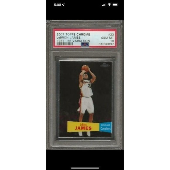 1957 Topps 2007 Topps Lebron James LeBron James 2007 Topps 57-58